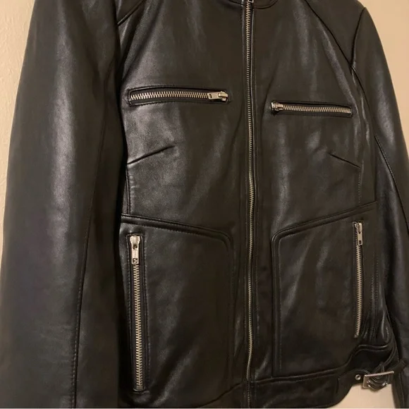 Mossimo Moto Leather Jacket Size M - Picture 2 of 5